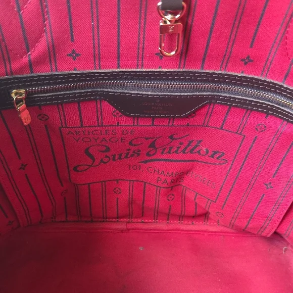 Neverfull Louis Vuitton Brown Damier MM Tote with Dust Bag! - Picture 3 of 14